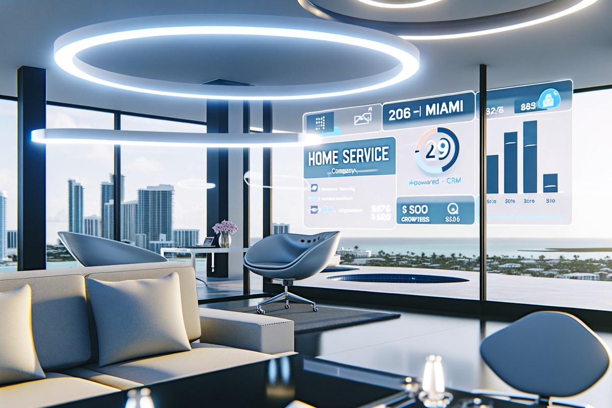 AI-powered SEO, CRM and digital growth concept for home service companies in Miami | miami crm integration services