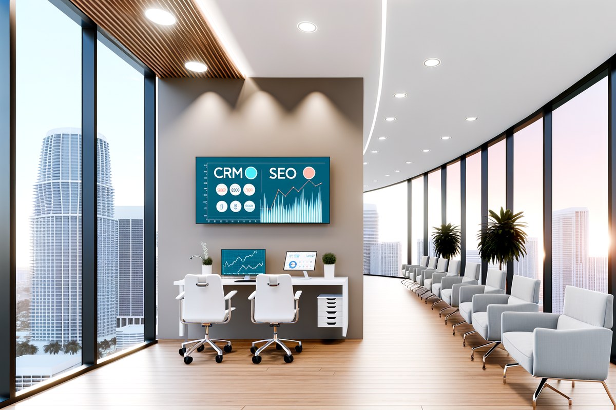 AI-powered SEO, CRM and digital growth concept for home service companies in Miami | miami crm integration services
