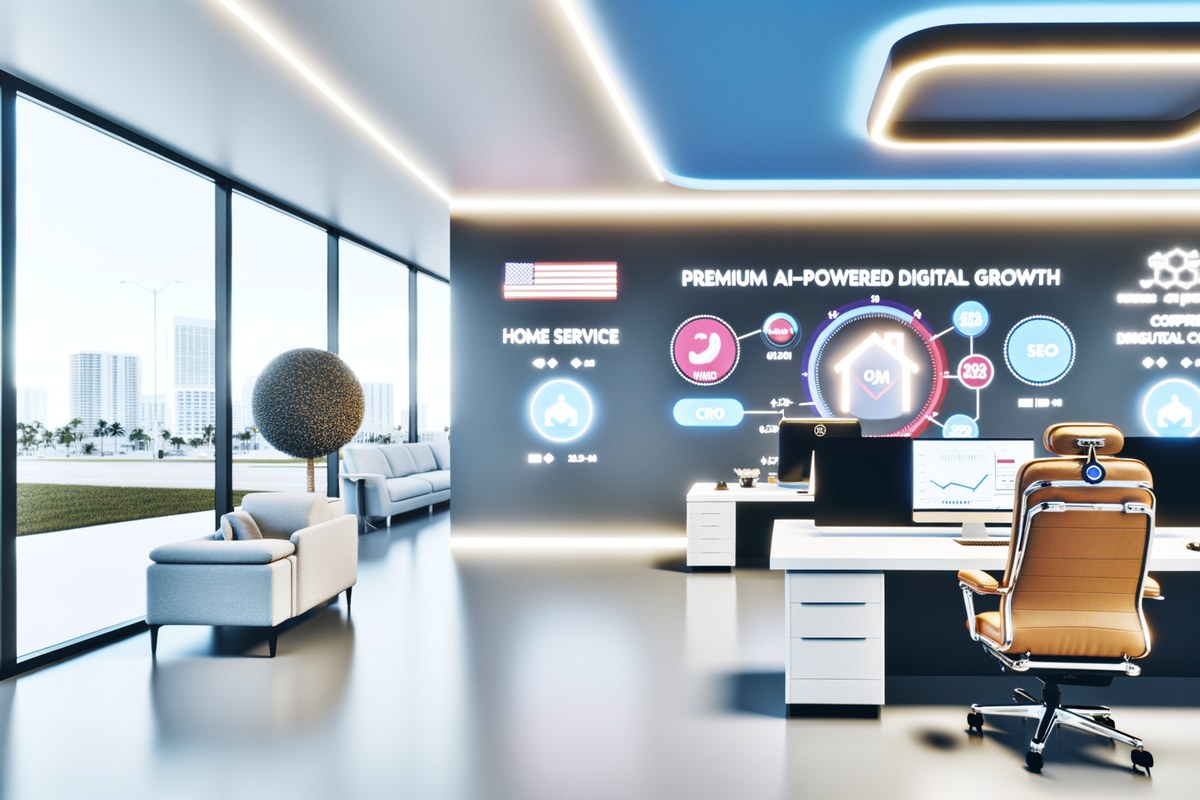 AI-powered SEO, CRM and digital growth concept for home service companies in Miami and miami crm integration services