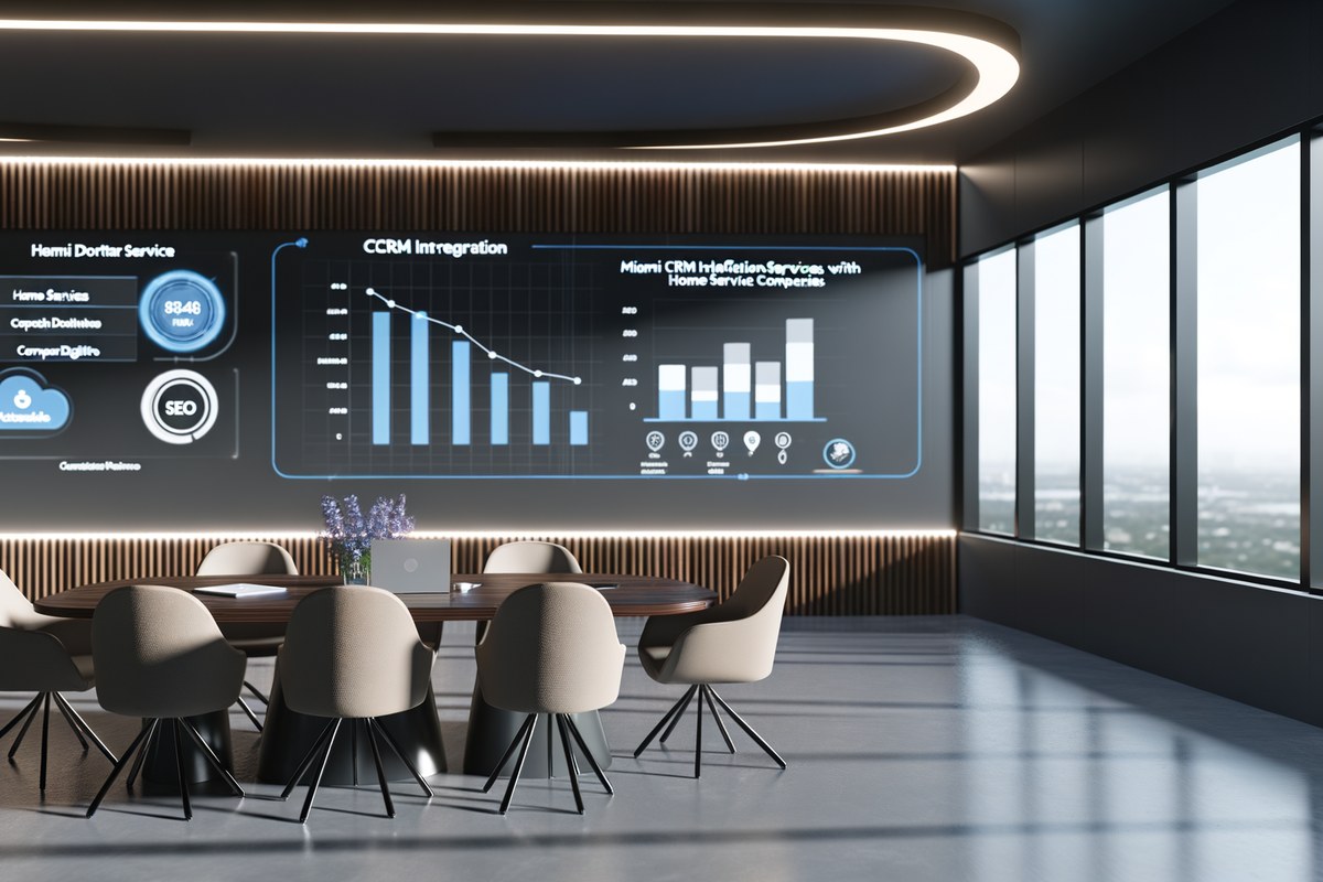 AI-powered SEO, CRM and digital growth concept for home service companies in Miami | miami crm integration services