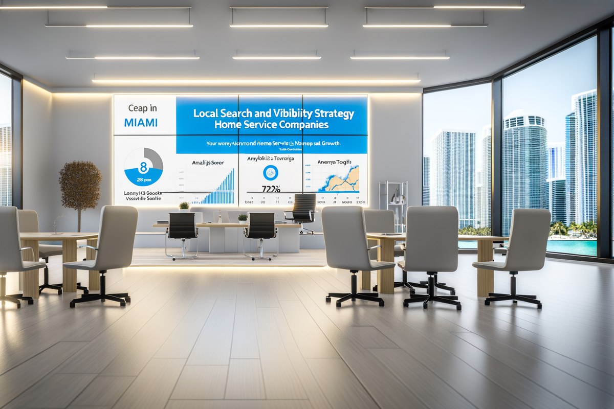 Miami Home Service Company Local Visibility Strategy Local SEO and visibility strategy visual for home service companies in Miami
