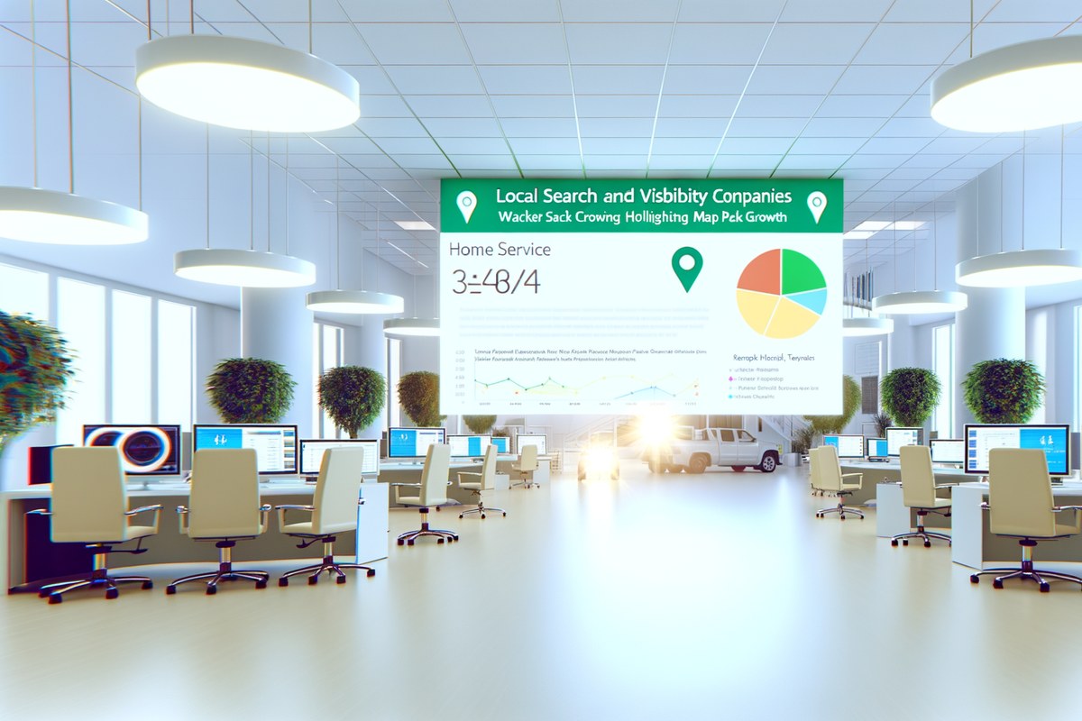 Local SEO and visibility strategy visual for home service companies in Miami