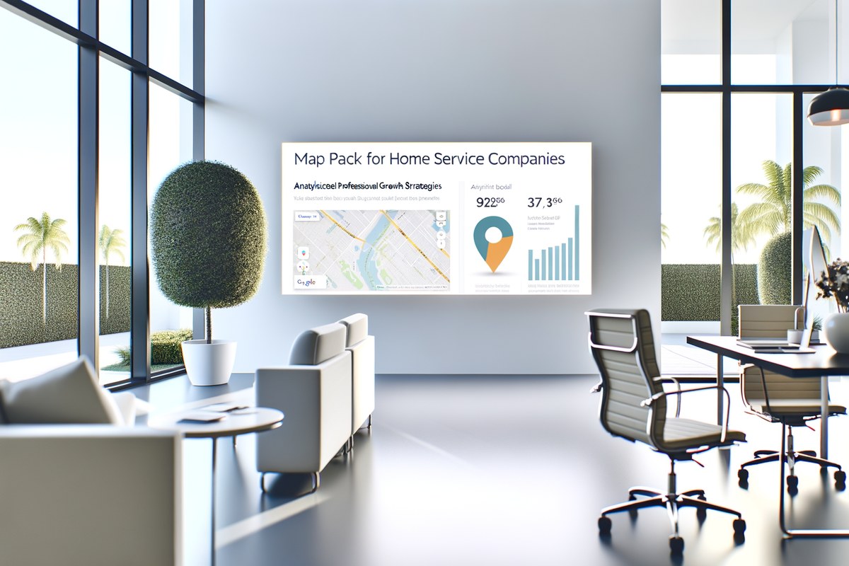 Local SEO and visibility strategy visual for home service companies in Miami