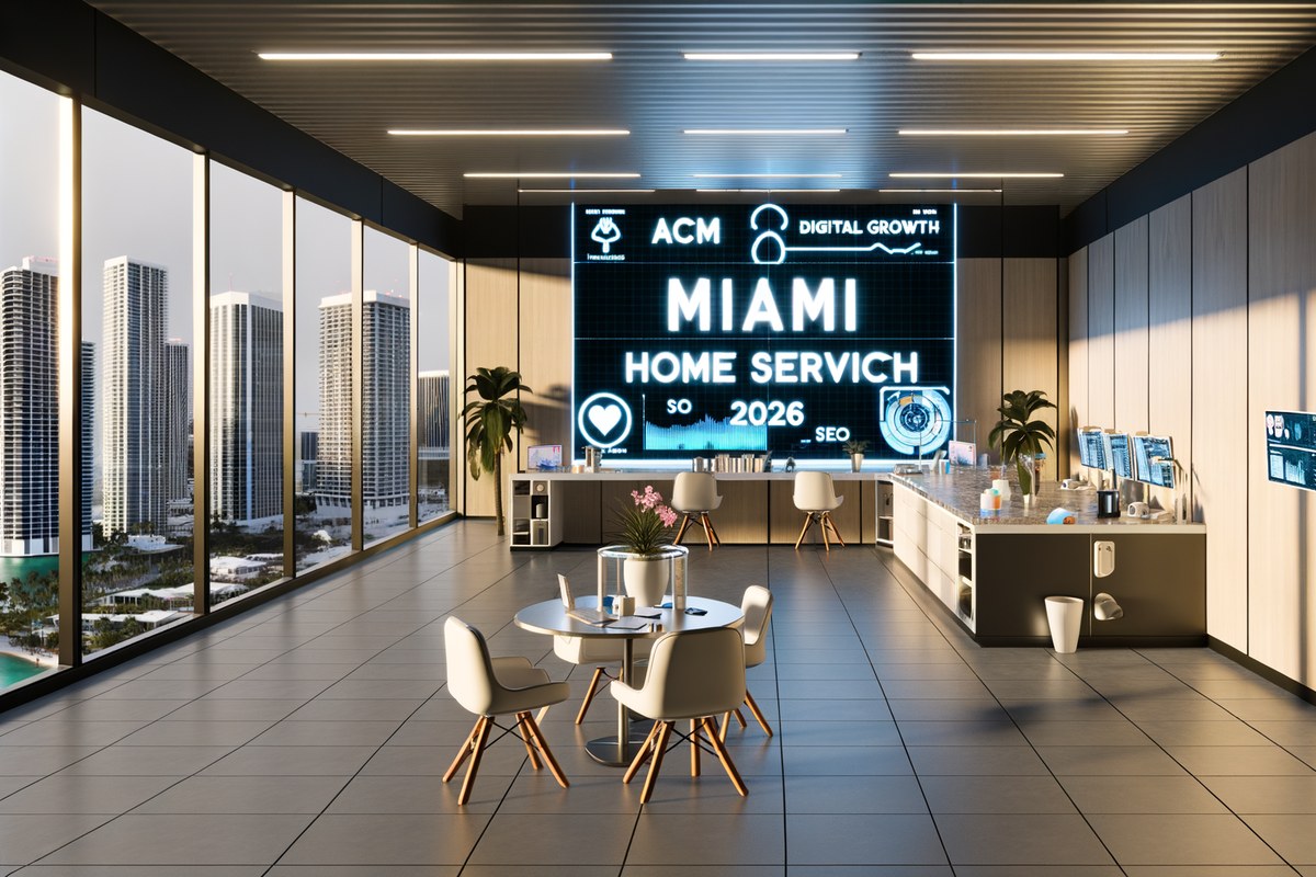 AI-powered SEO, CRM and digital growth concept for home service companies in Miami | miami digital marketing services