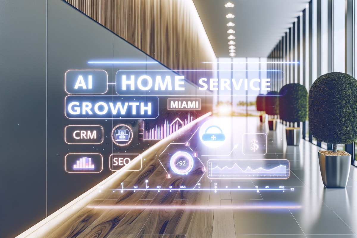 AI-powered SEO, CRM and digital growth concept for home service companies in Miami | miami digital marketing services