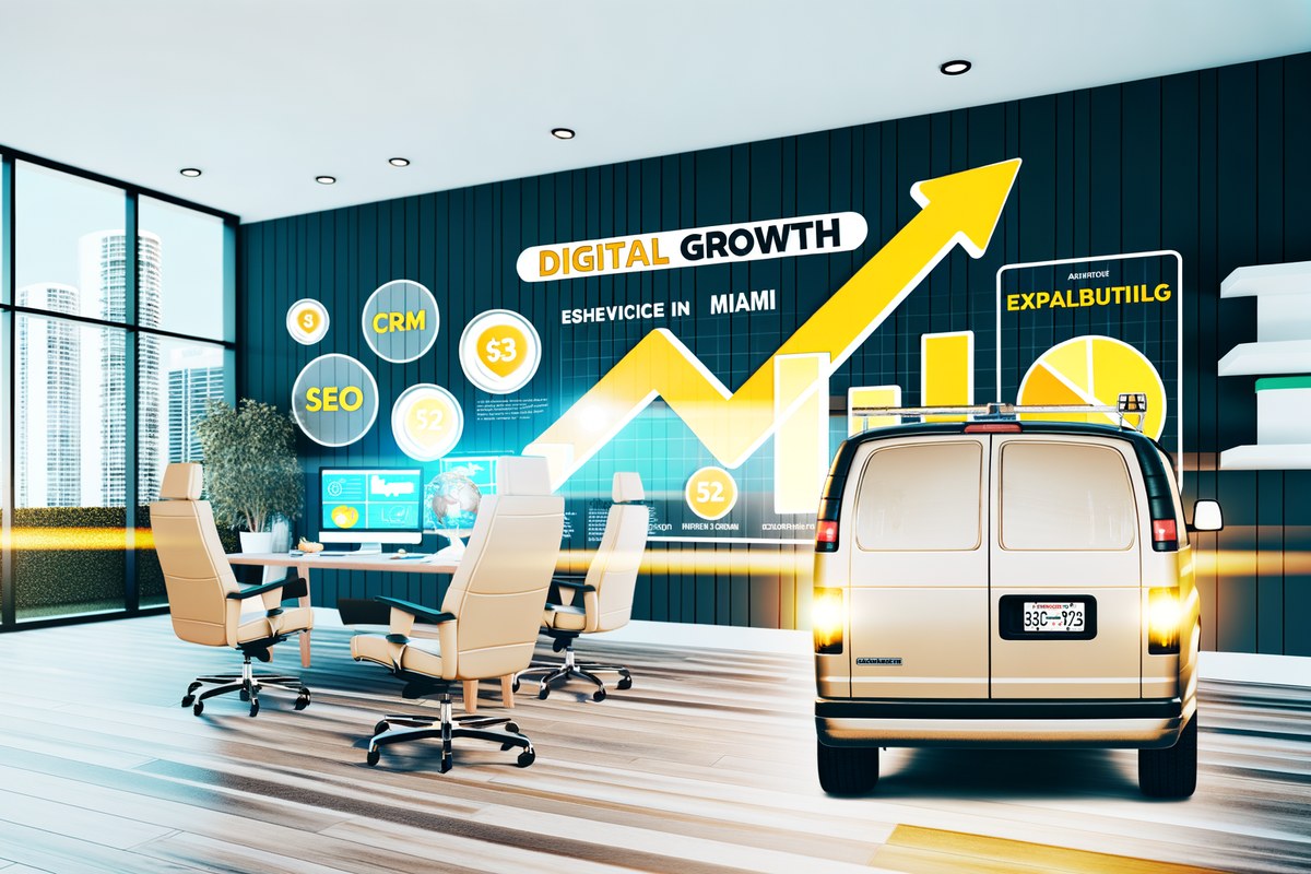 AI-powered SEO, CRM and digital growth concept for home service companies in Miami | miami digital marketing services