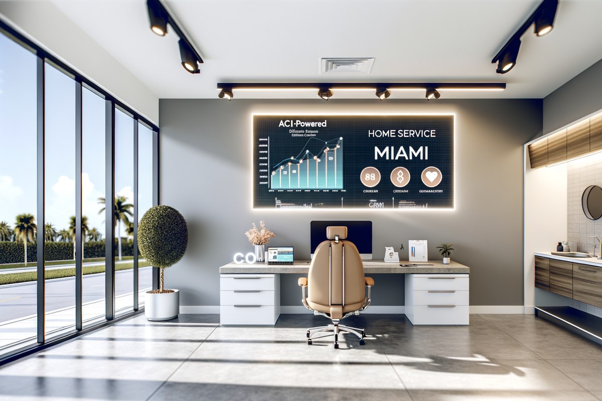 AI-powered SEO, CRM and digital growth concept for home service companies in Miami | miami digital marketing services