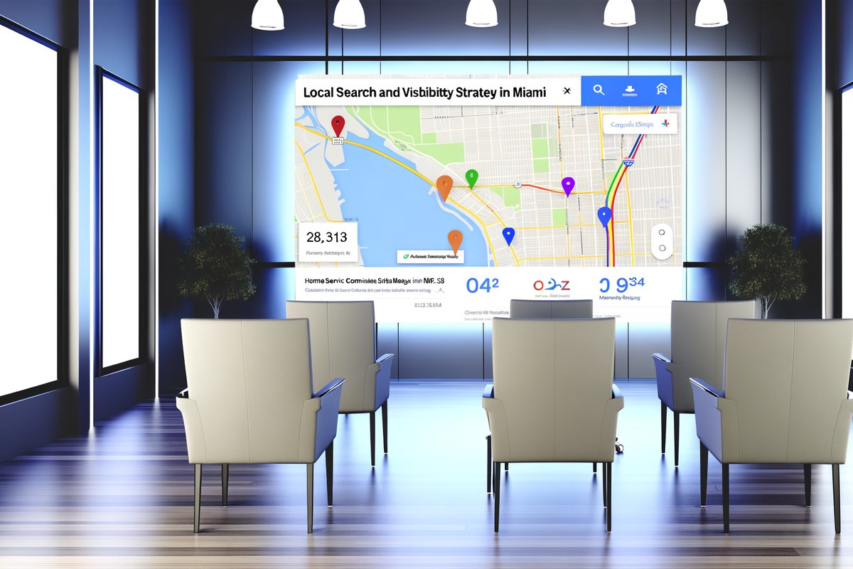 Miami Home Service Company Local Visibility Strategy Local SEO and visibility strategy visual for home service companies in Miami