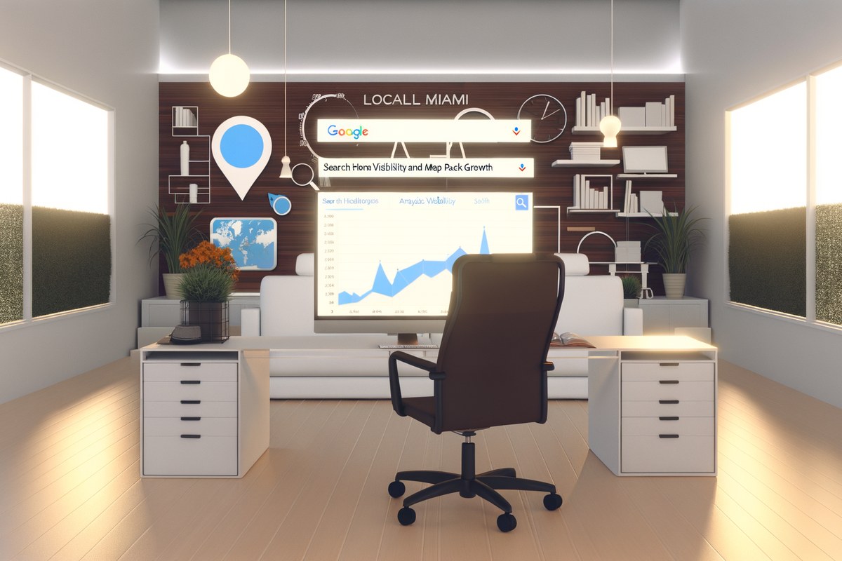 Miami Home Service Company Local Visibility Strategy Local SEO and visibility strategy visual for home service companies in Miami