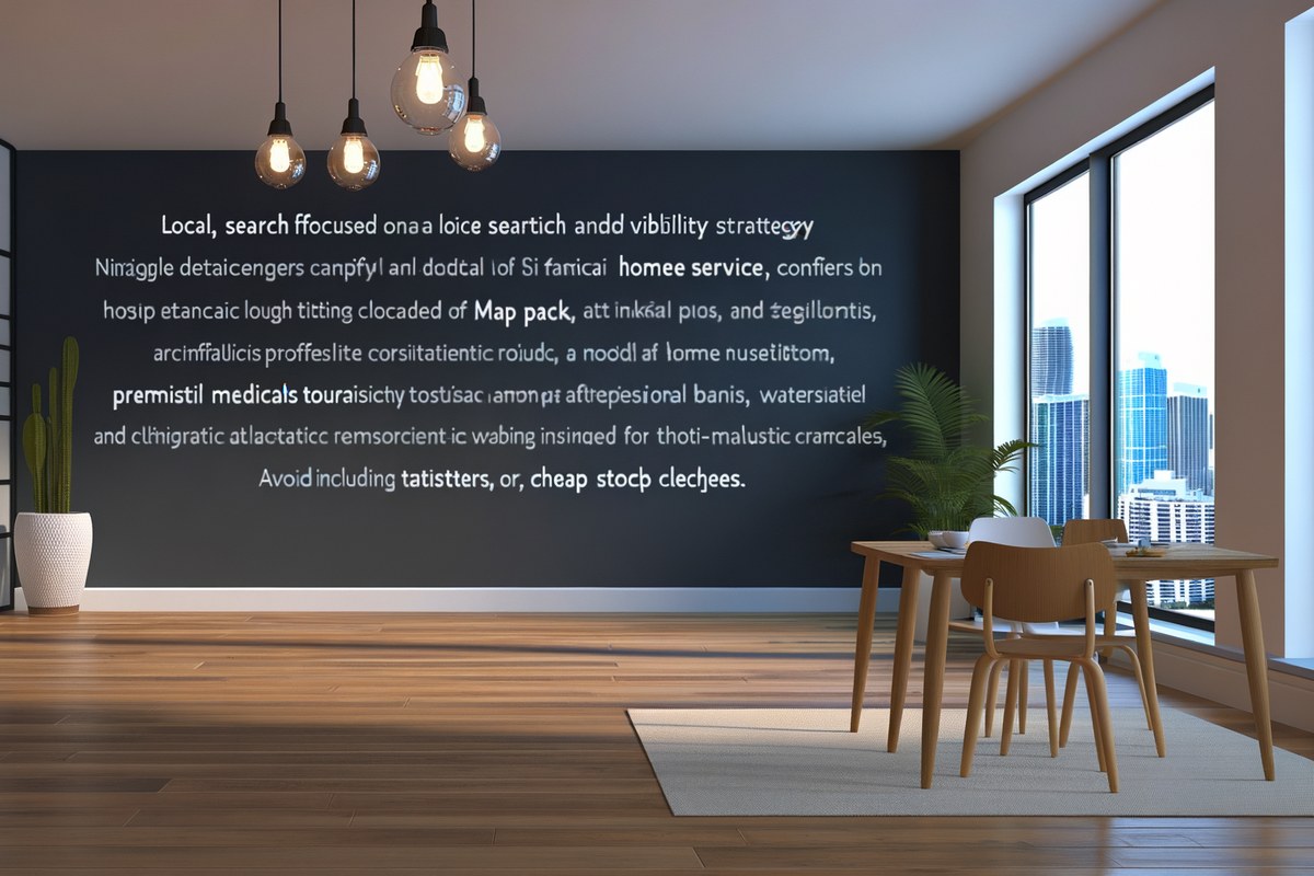 Miami Home Service Company Local Visibility Strategy Local SEO and visibility strategy visual for home service companies in Miami