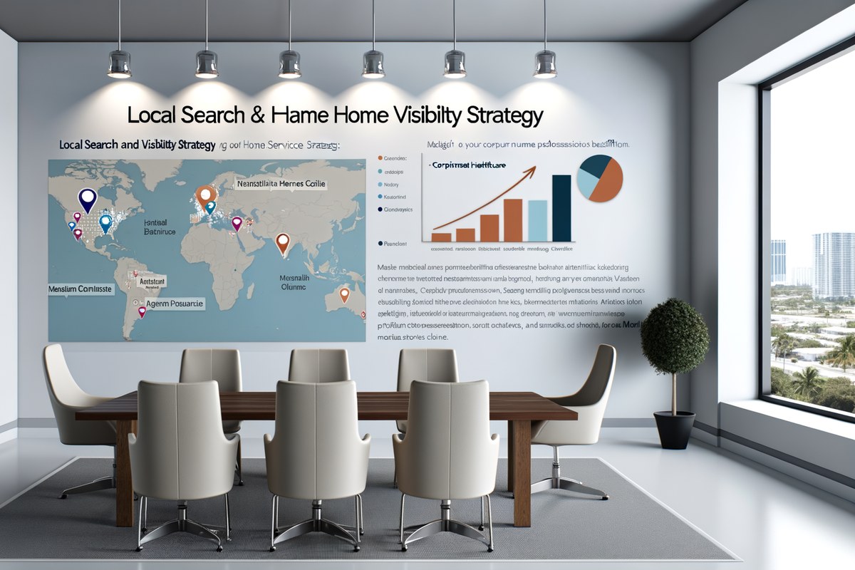 Miami Home Service Company Local Visibility Strategy Local SEO and visibility strategy visual for home service companies in Miami