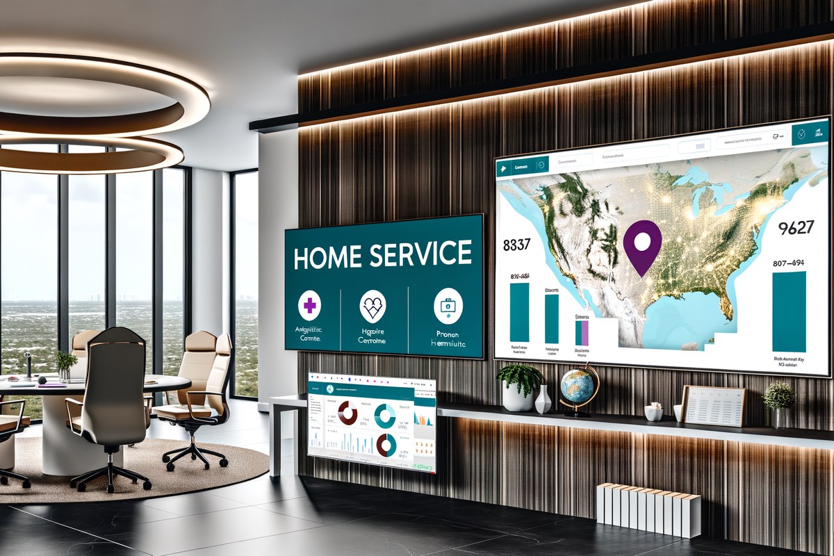 Local SEO and visibility strategy visual for home service companies in Miami