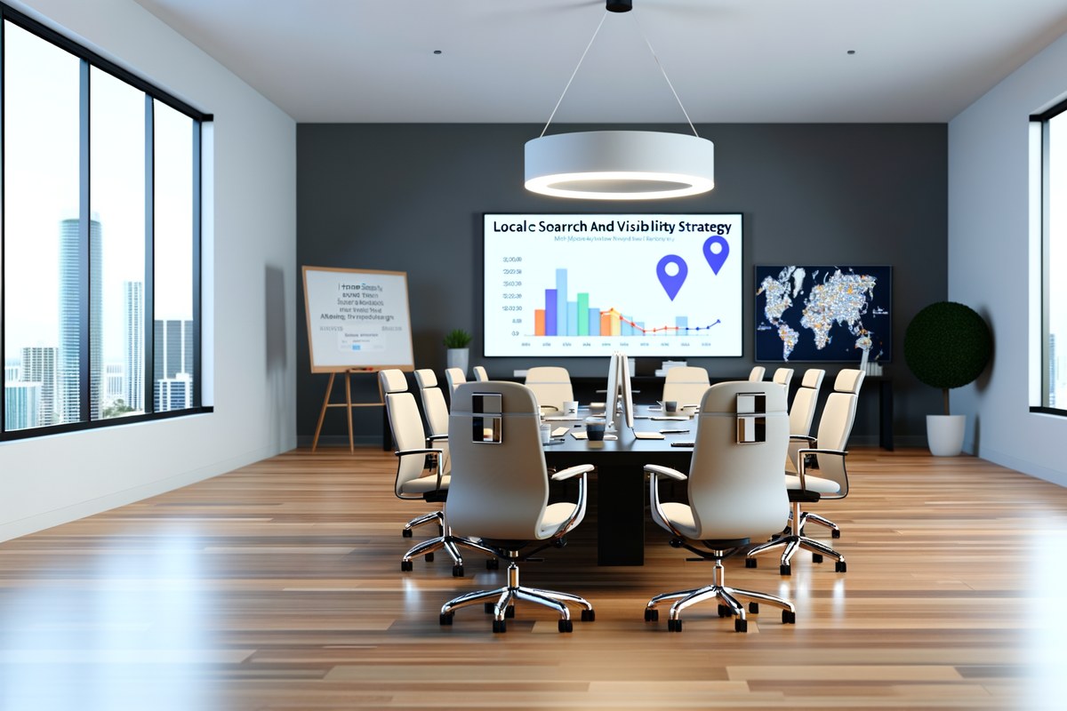 Local SEO and visibility strategy visual for home service companies in Miami