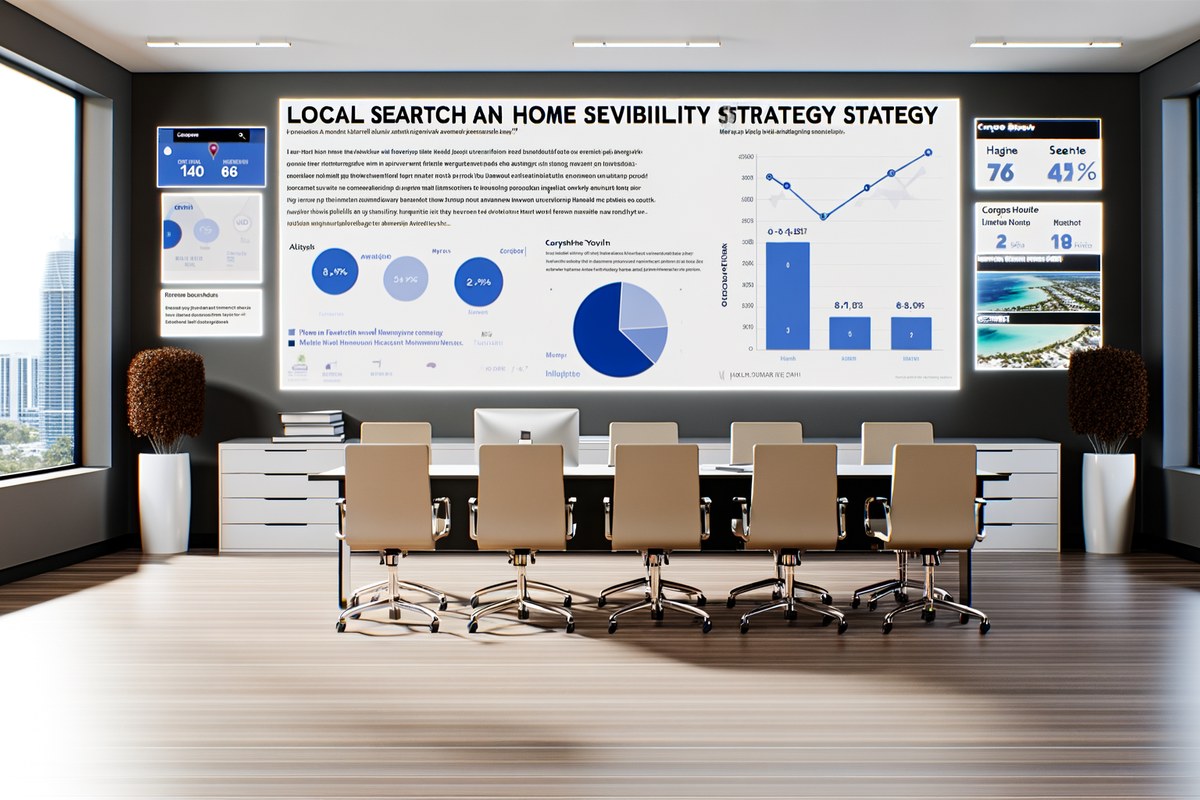 Local SEO and visibility strategy visual for home service companies in Miami