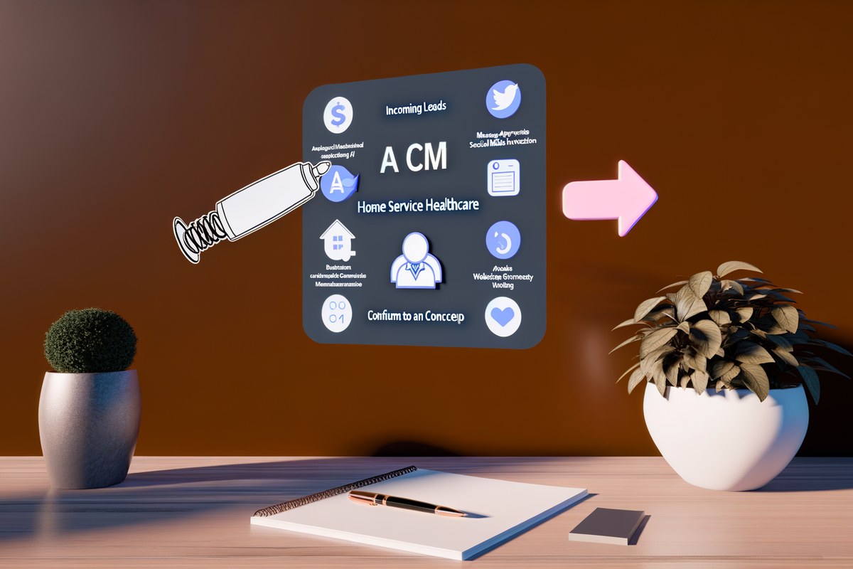 CRM lead tracking and message workflow visual for home service companies in Miami