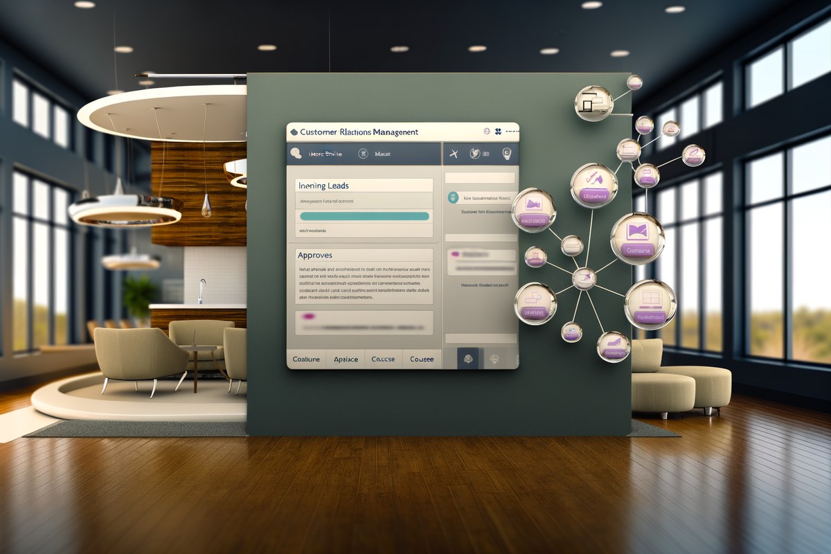 Miami Home Service Company CRM Workflow CRM lead tracking and message workflow visual for home service companies in Miami