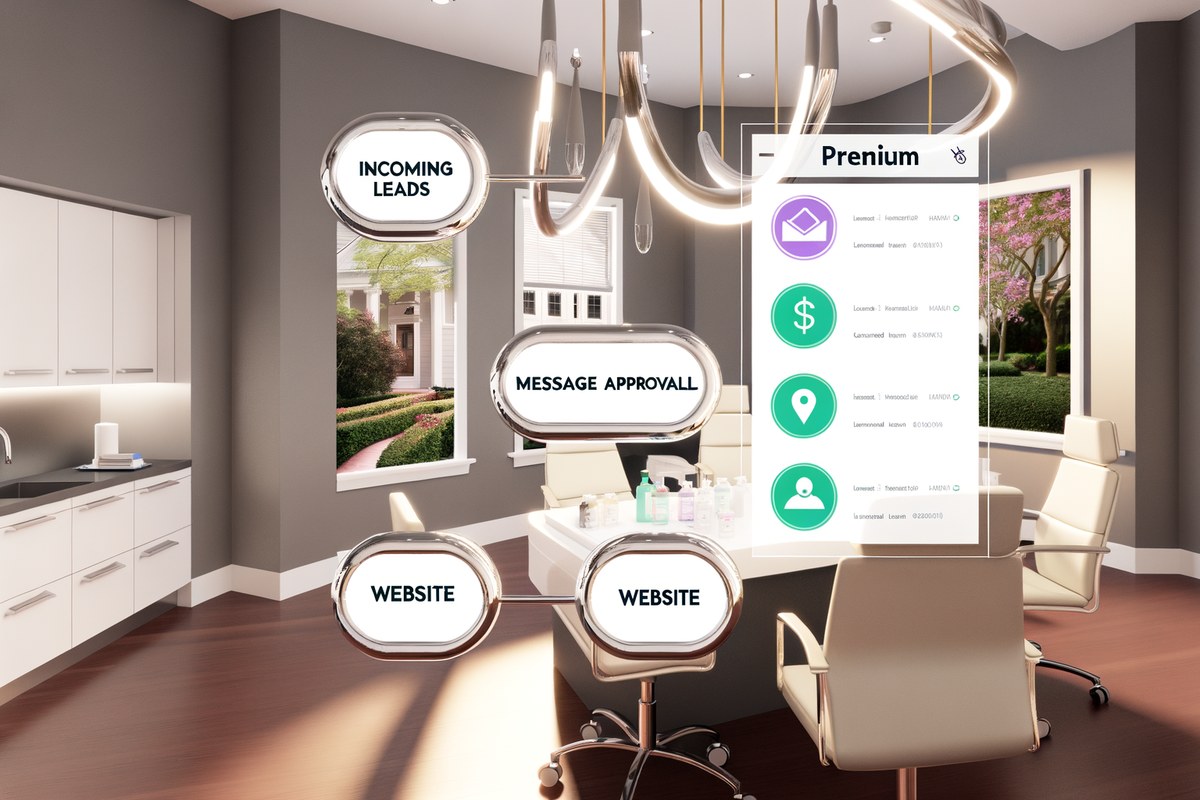 Miami Home Service Company CRM Workflow CRM lead tracking and message workflow visual for home service companies in Miami