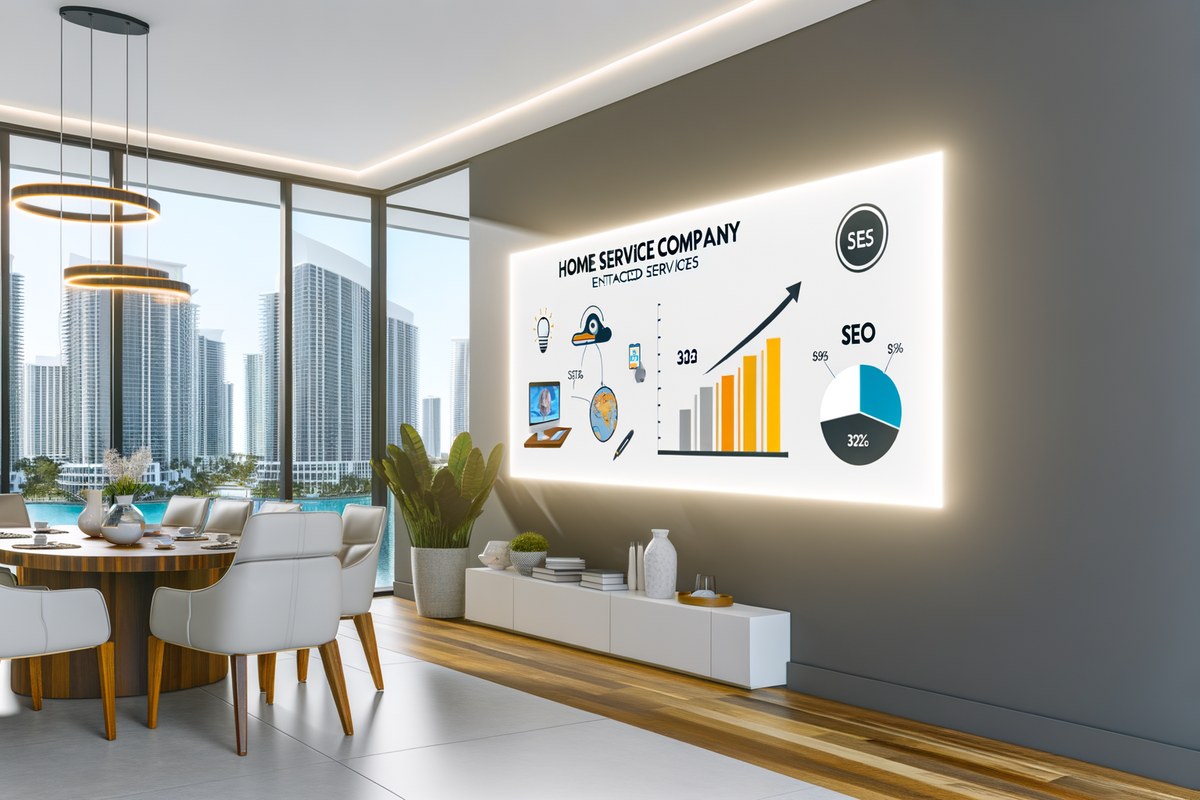 AI-powered SEO, CRM and digital growth concept for home service companies in Miami | miami seo services