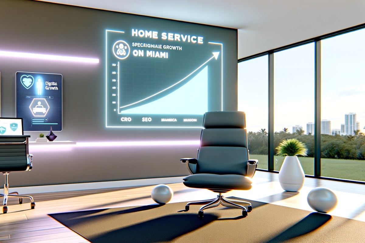 AI-powered SEO, CRM and digital growth concept for home service companies in Miami | miami seo services