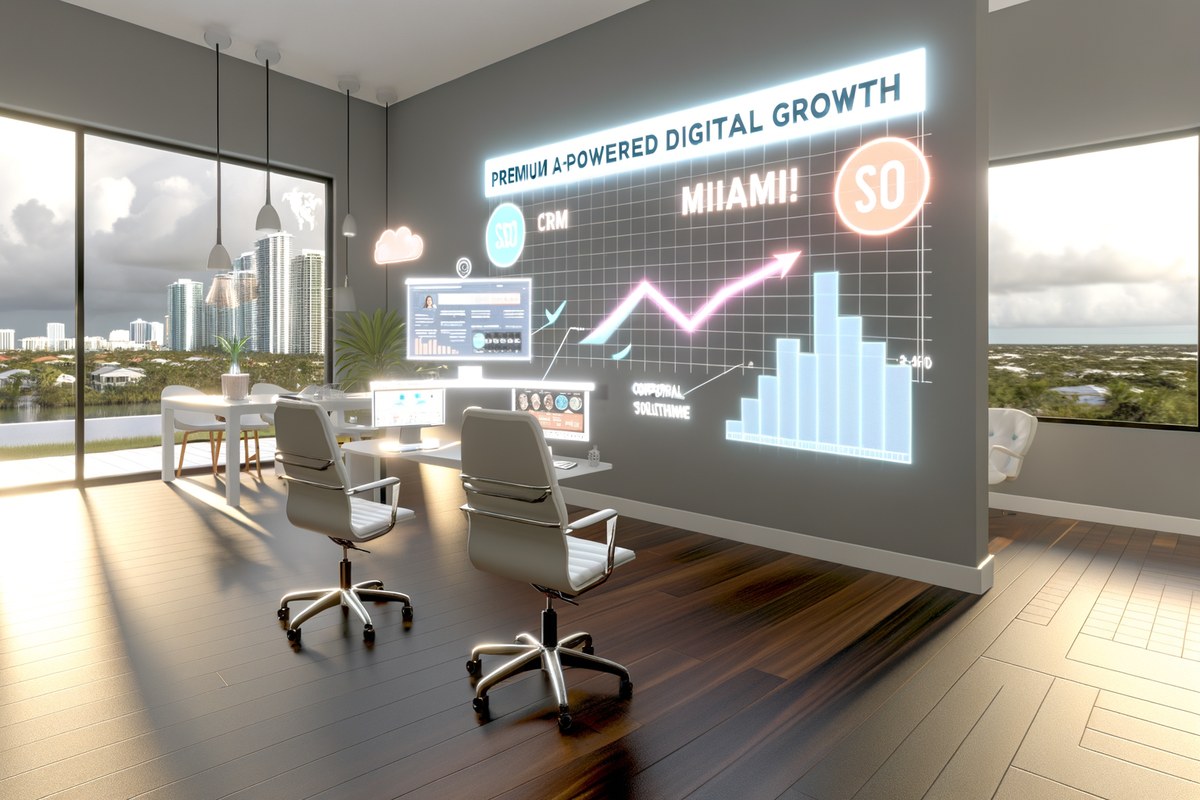 AI-powered SEO, CRM and digital growth concept for home service companies in Miami | miami seo services