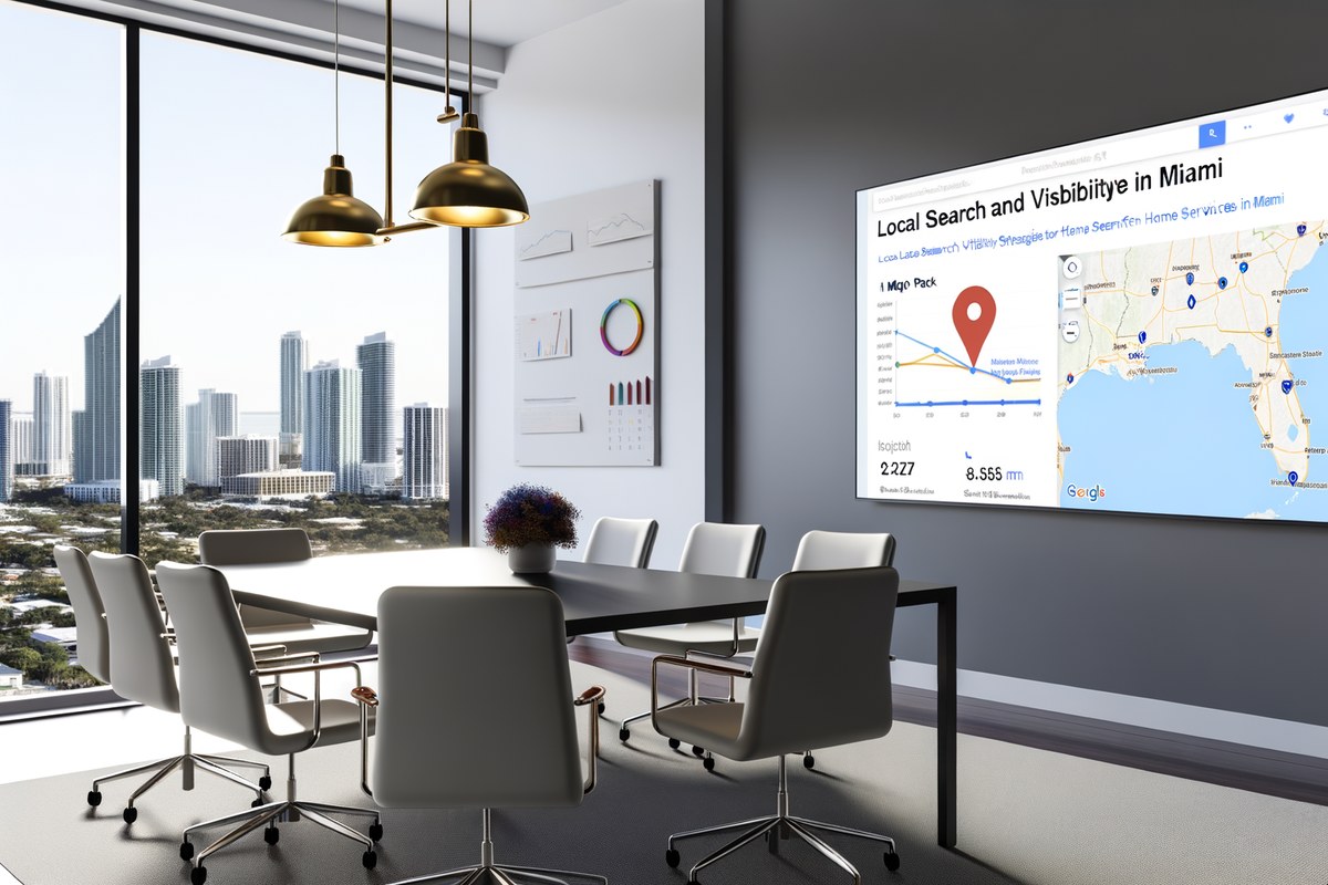 Miami Home Service Company Local Visibility Strategy Local search and visibility strategy scene for home service companies in Miami