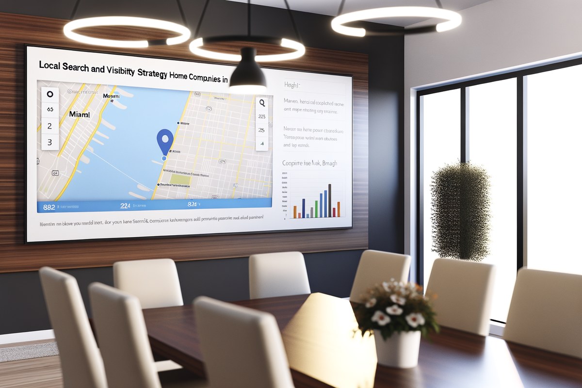Miami Home Service Company Local Visibility Strategy Local SEO and visibility strategy visual for home service companies in Miami
