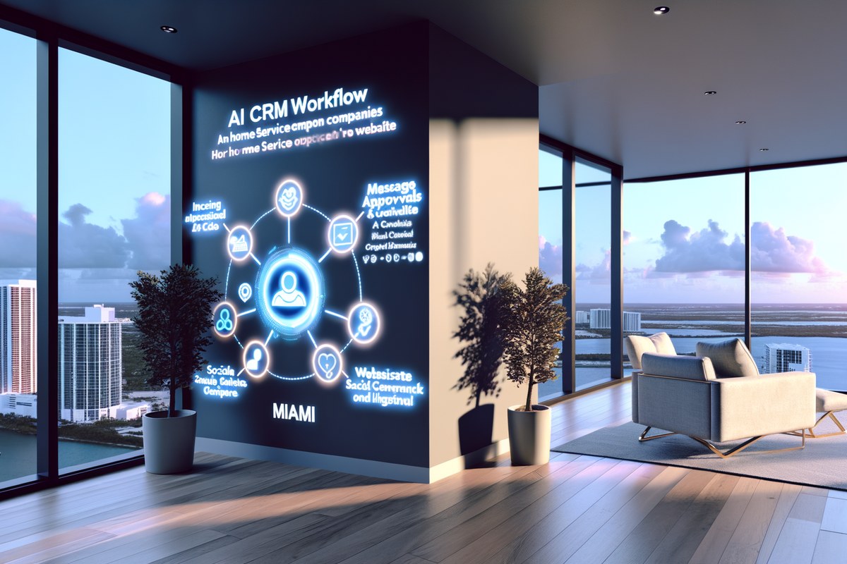 Miami Home Service Company Growth Systems AI-powered SEO, CRM and digital growth concept for home service companies in Miami