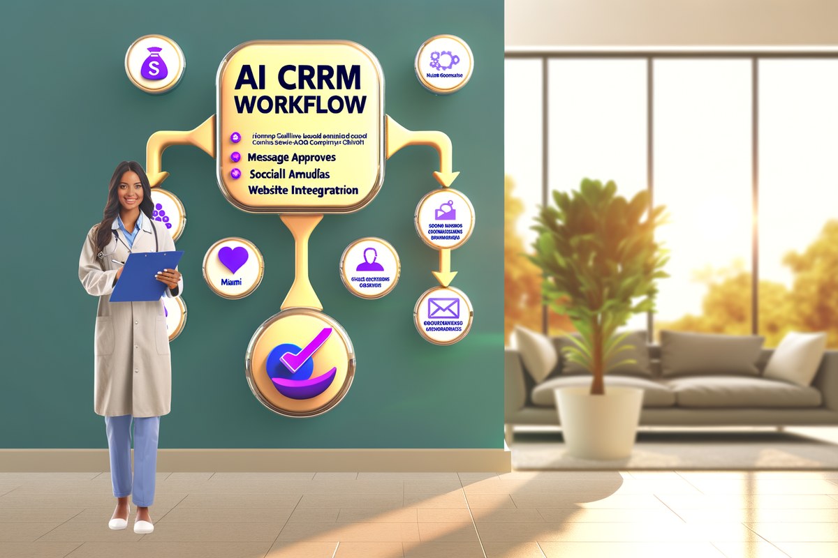AI-powered SEO, CRM and digital growth concept for home service companies in Miami