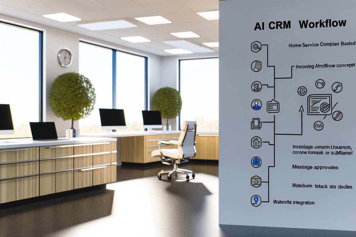 AI-powered SEO, CRM and digital growth concept for home service companies in Miami