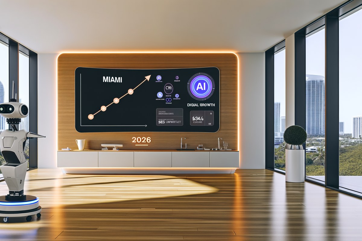 AI-powered SEO and digital growth concept for home service companies in Miami | miami instagram analysis services