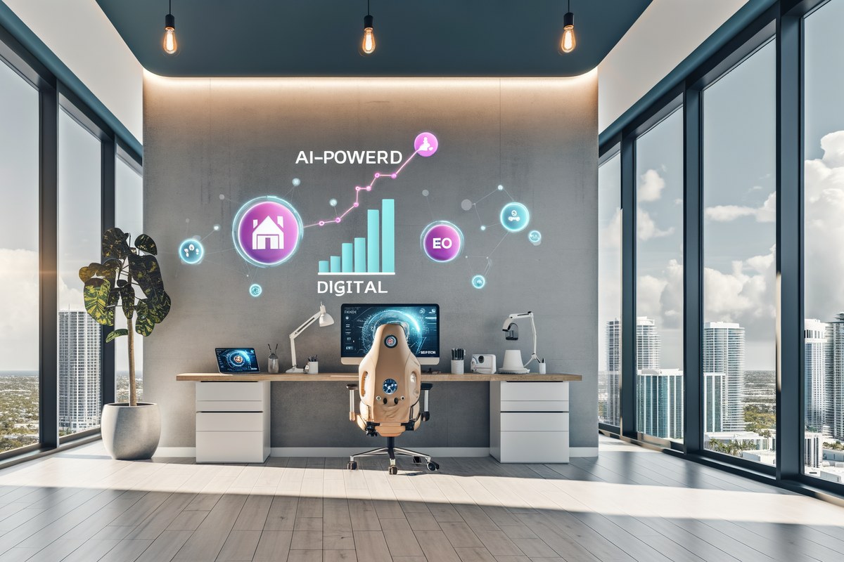 AI-powered SEO, CRM and digital growth concept for home service companies in Miami | miami instagram analysis services