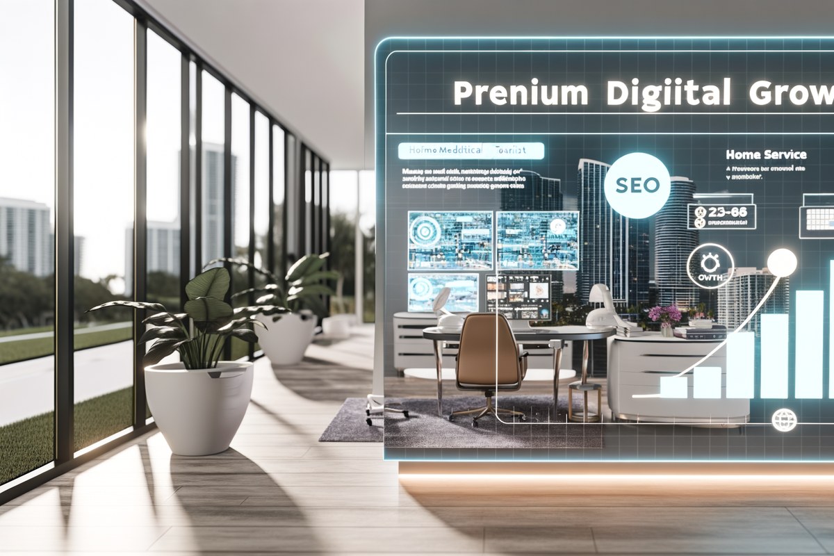 AI-powered SEO, CRM and digital growth concept for home service companies in Miami | miami instagram analysis services