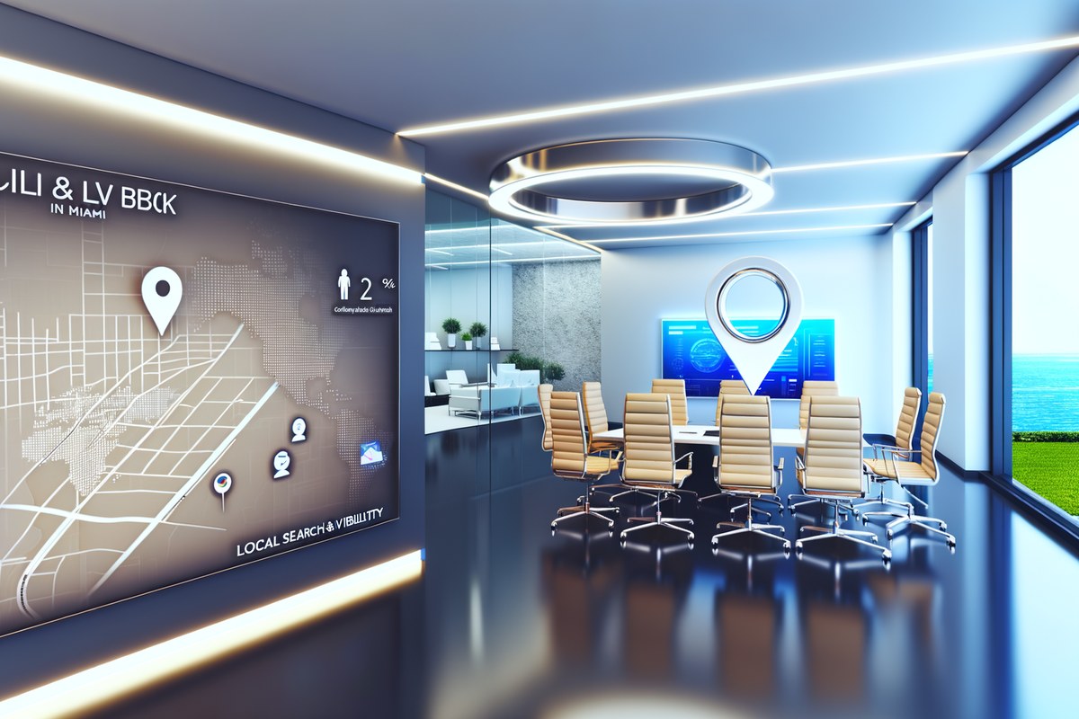 Miami Law Firm Local Visibility Strategy Local SEO and visibility strategy visual for law firms in Miami