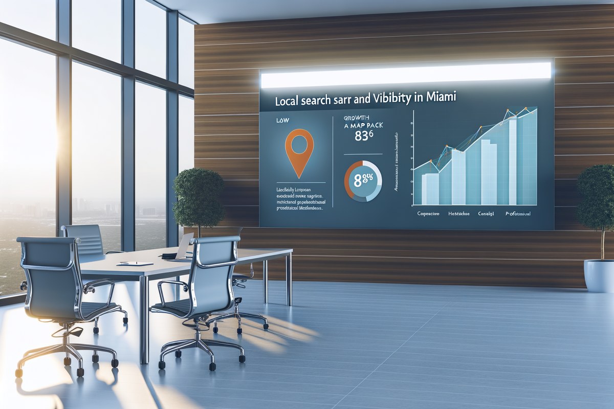 Miami Law Firm Local Visibility Strategy Local SEO and visibility strategy visual for law firms in Miami
