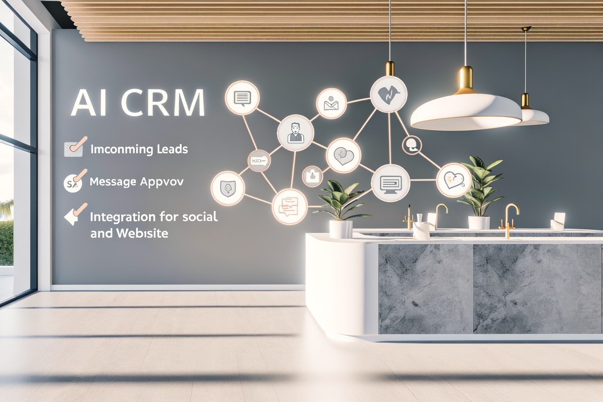 Miami Law Firm CRM Workflow CRM lead tracking and message workflow visual for law firms in Miami