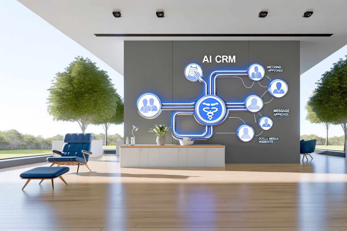 Miami Law Firm CRM Workflow CRM lead tracking and message workflow visual for law firms in Miami