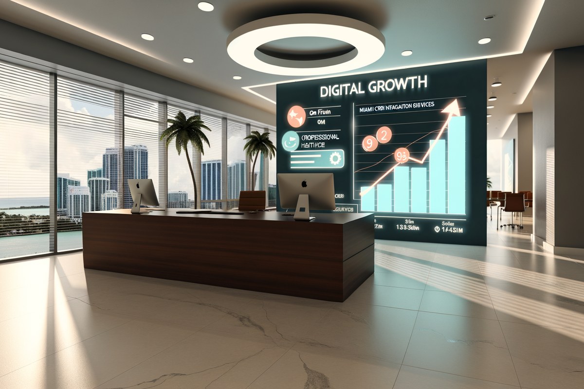 AI-powered SEO, CRM and digital growth concept for law firms in Miami | miami crm integration services
