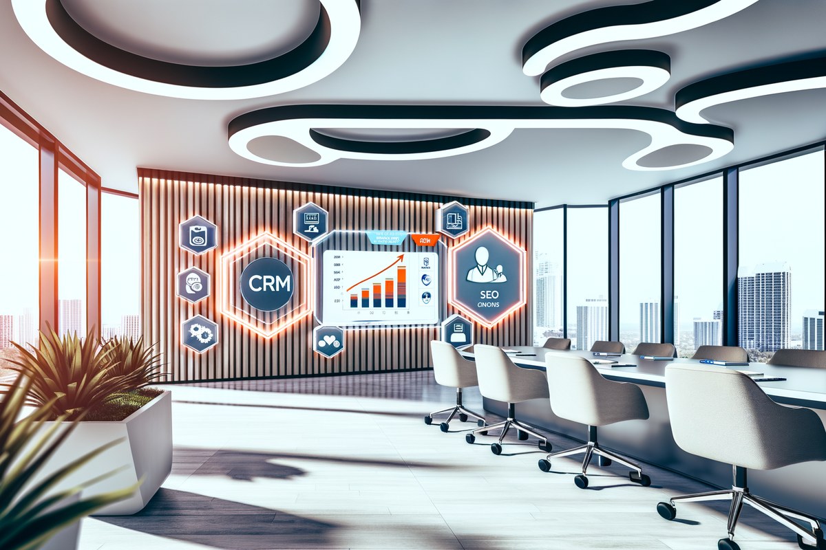 AI-powered SEO, CRM and digital growth concept for law firms in Miami | miami crm integration services