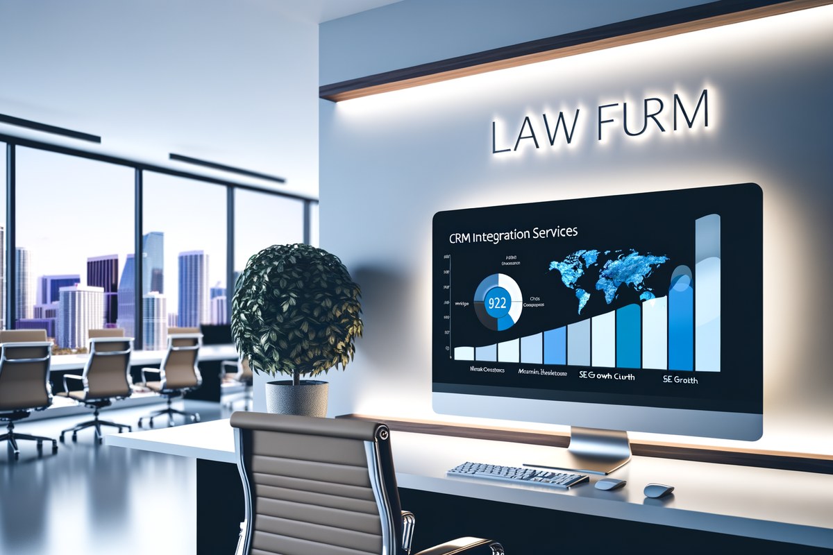 AI-powered SEO, CRM and digital growth concept for law firms in Miami | miami crm integration services