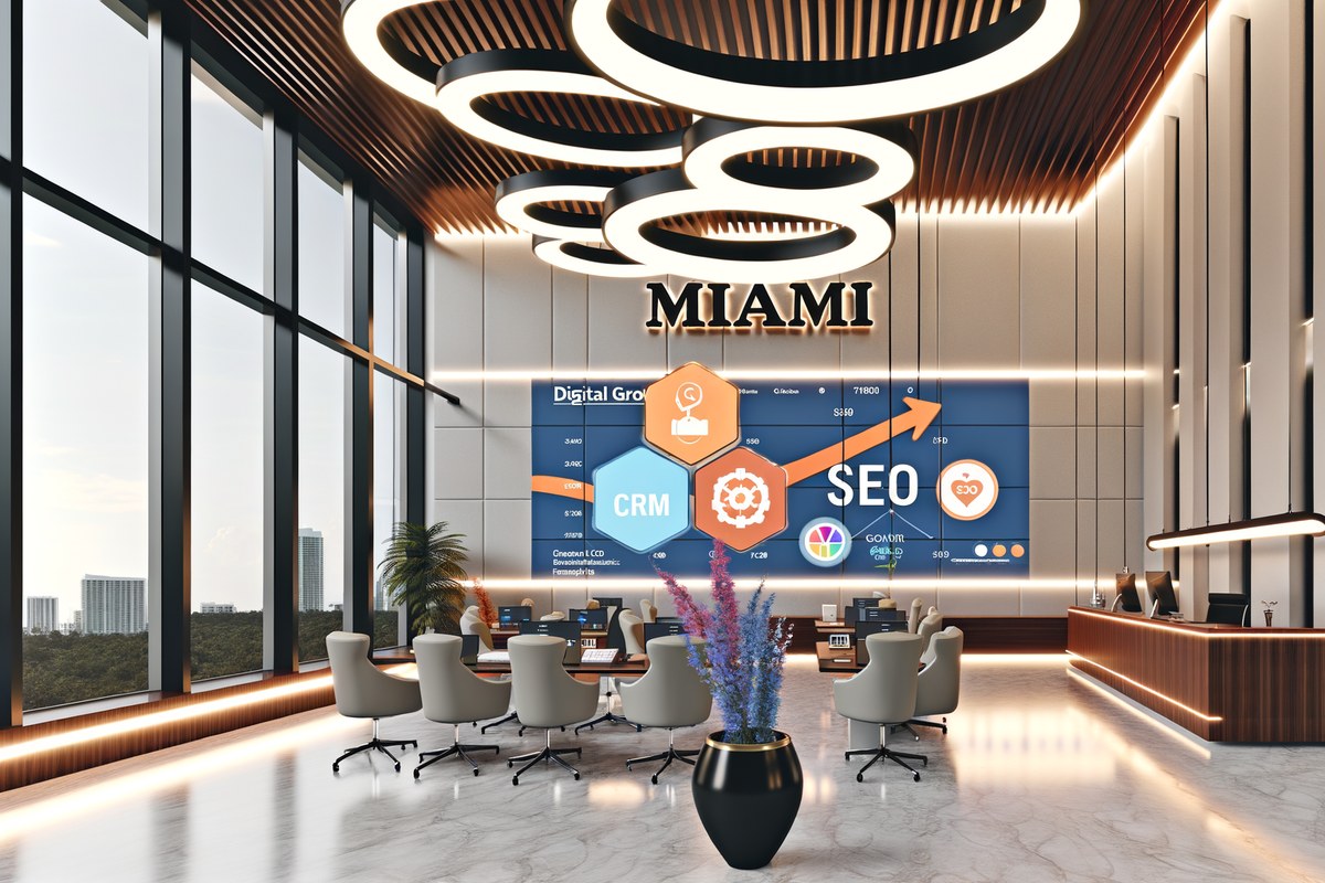 AI-powered SEO, CRM and digital growth concept for law firms in Miami | miami crm integration services