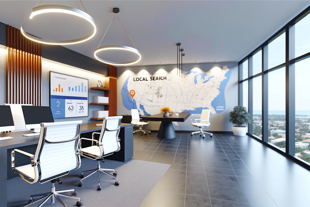 Miami Law Firm Local Visibility Strategy Local SEO and visibility strategy visual for law firms in Miami