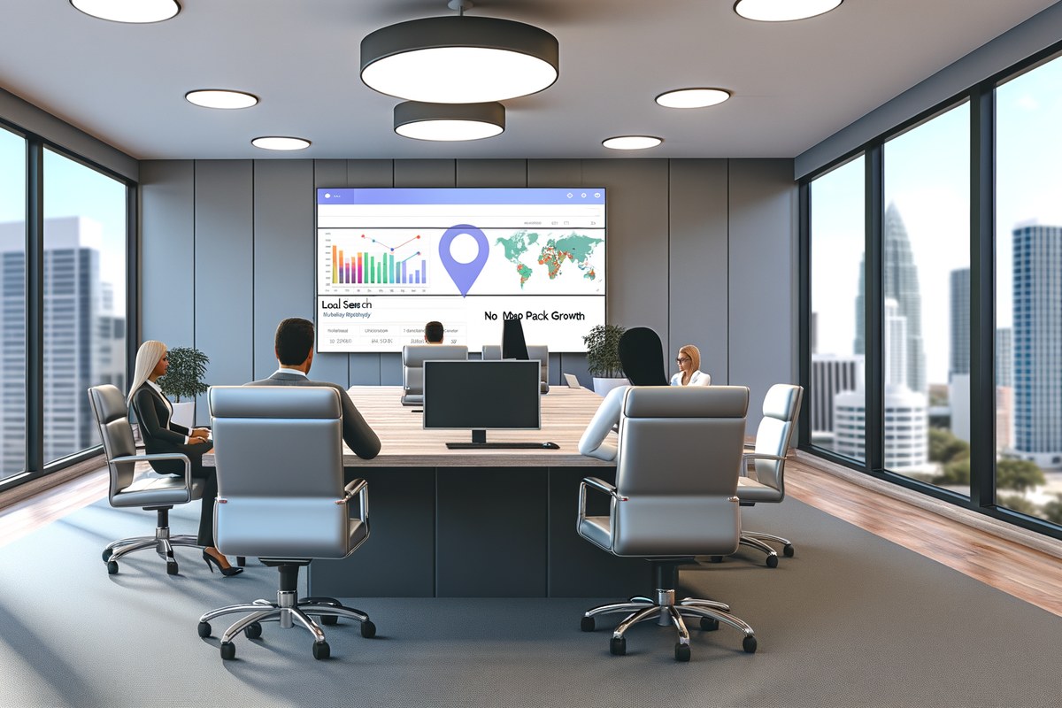 Local SEO and visibility strategy visual for law firms in Miami