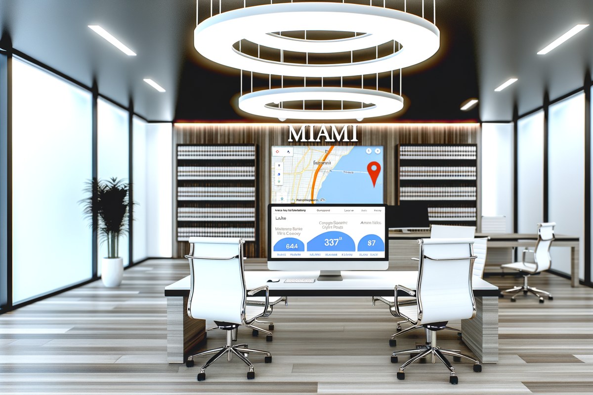 Miami Law Firm Local Visibility Strategy Local SEO and visibility strategy visual for law firms in Miami