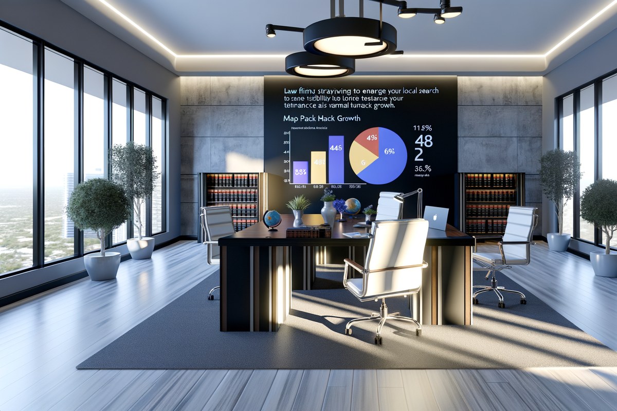 Miami Law Firm Local Visibility Strategy Local SEO and visibility strategy visual for law firms in Miami