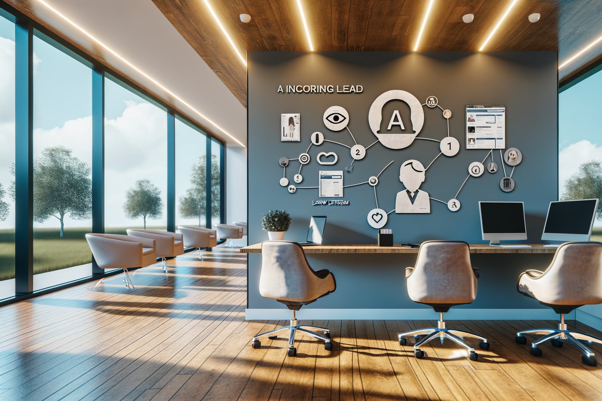 Miami Law Firm CRM Workflow CRM lead tracking and message workflow visual for law firms in Miami