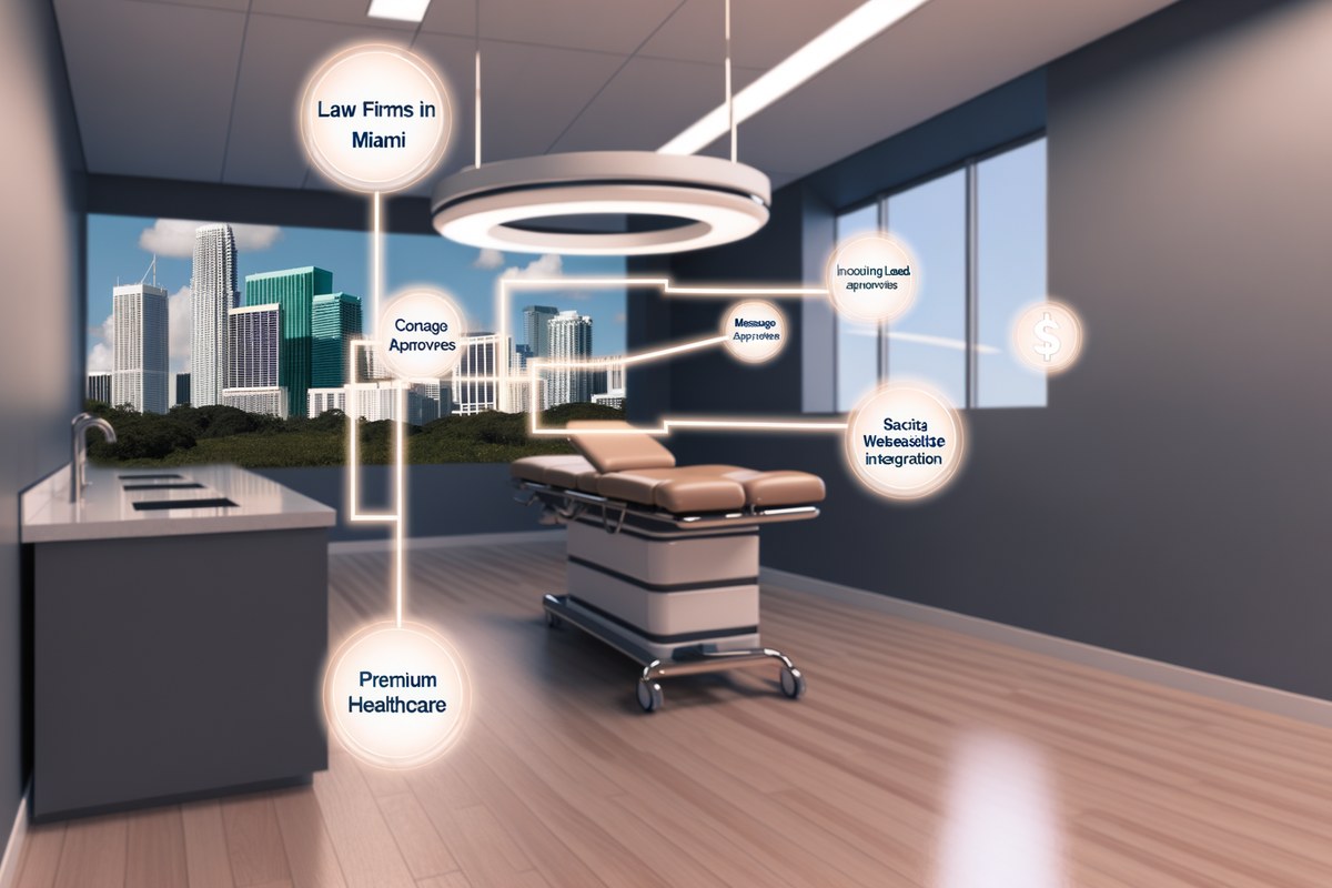 Miami Law Firm CRM Workflow CRM lead tracking and message workflow visual for law firms in Miami