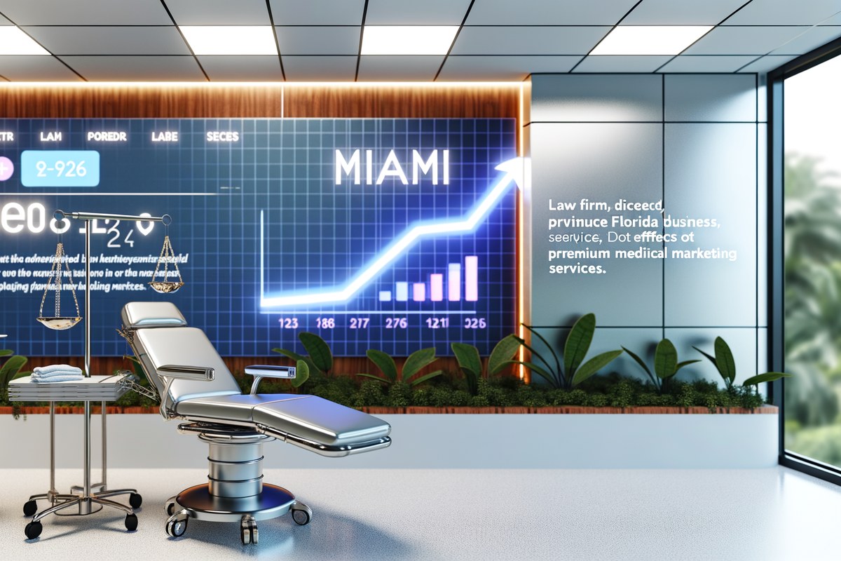 Miami Digital Marketing Services image features a premium AI-powered digital growth scene in Miami