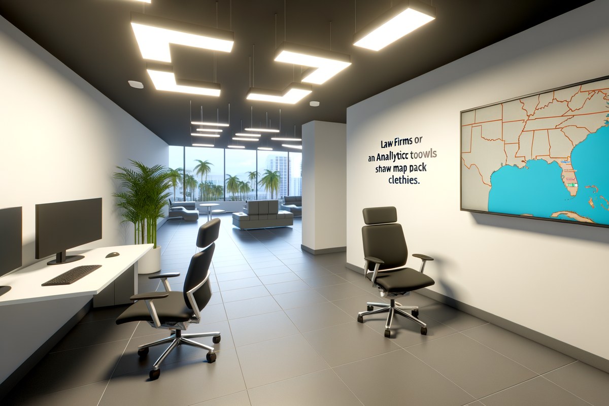 Miami Law Firm Local Visibility Strategy Local SEO and visibility strategy visual for law firms in Miami