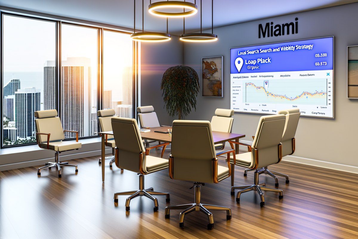 Miami Law Firm Local Visibility Strategy Local SEO and visibility strategy visual for law firms in Miami