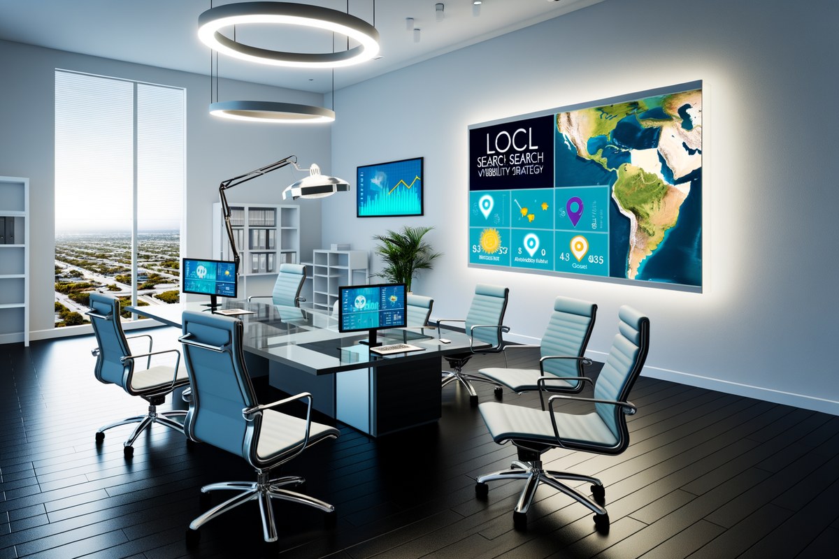 Miami Law Firm Local Visibility Strategy Local SEO and visibility strategy visual for law firms in Miami